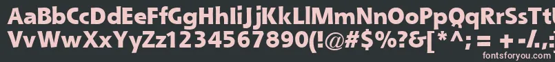 Шрифт Queblackssk – розовые шрифты на чёрном фоне