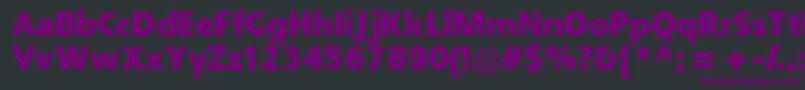 Queblackssk-fontti – violetit fontit mustalla taustalla