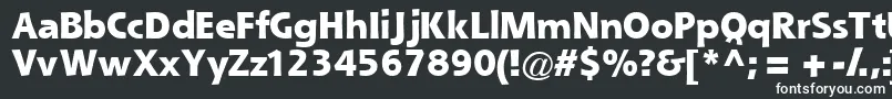 Queblackssk-fontti – valkoiset fontit mustalla taustalla