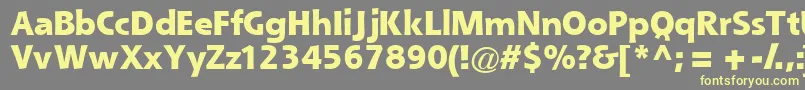 Queblackssk Font – Yellow Fonts on Gray Background