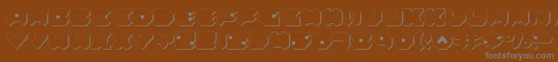 Felds2 Font – Gray Fonts on Brown Background