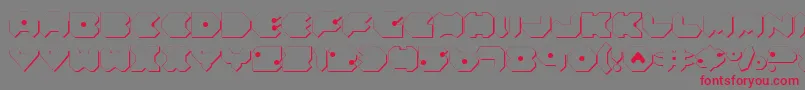 Шрифт Felds2 – красные шрифты на сером фоне