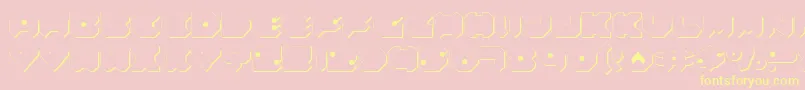 Felds2 Font – Yellow Fonts on Pink Background