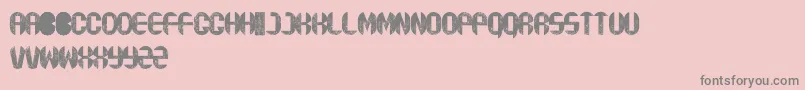 Rustyfatty Font – Gray Fonts on Pink Background