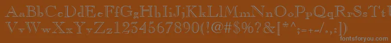 More about Casprofn Font Casprofn Font – Gray Fonts on Brown Background