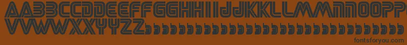 Sega Font – Black Fonts on Brown Background