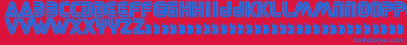 Sega-fontti – siniset fontit punaisella taustalla