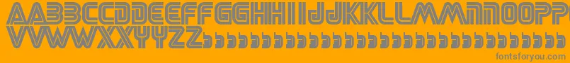 Sega Font – Gray Fonts on Orange Background