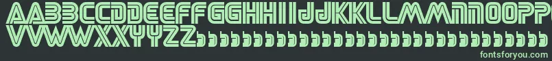 Sega Font – Green Fonts on Black Background