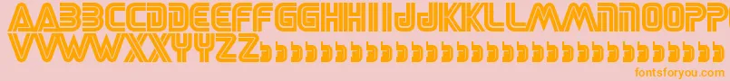 Sega Font – Orange Fonts on Pink Background