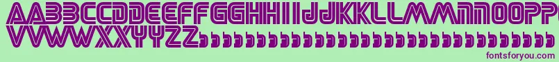 Sega Font – Purple Fonts on Green Background