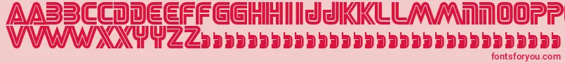 Sega Font – Red Fonts on Pink Background