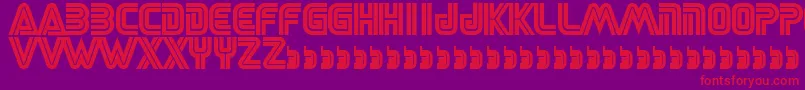 Sega Font – Red Fonts on Purple Background