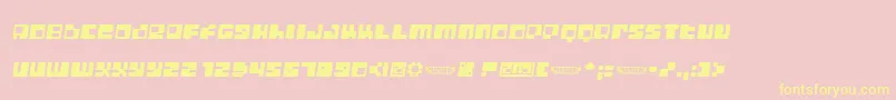 Digilfs Font – Yellow Fonts on Pink Background