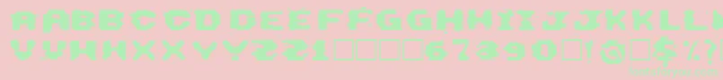 ThisEmulation Font – Green Fonts on Pink Background