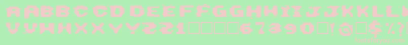 ThisEmulation Font – Pink Fonts on Green Background