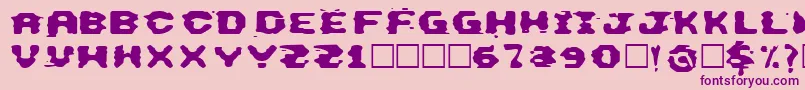 ThisEmulation Font – Purple Fonts on Pink Background