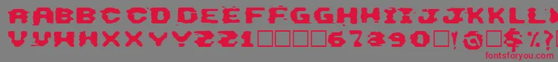ThisEmulation Font – Red Fonts on Gray Background