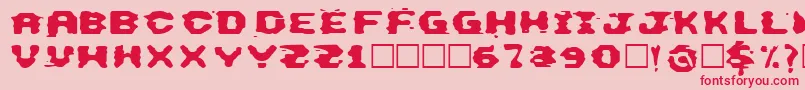 ThisEmulation Font – Red Fonts on Pink Background