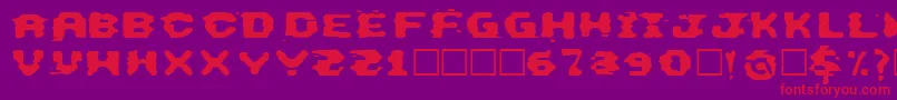 ThisEmulation Font – Red Fonts on Purple Background