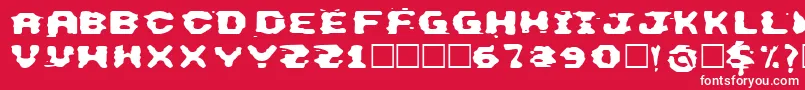 ThisEmulation Font – White Fonts on Red Background