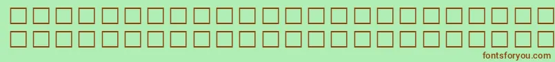 NamohSinmyungjoExthanja-fontti – ruskeat fontit vihreällä taustalla