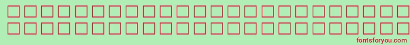 NamohSinmyungjoExthanja-fontti – punaiset fontit vihreällä taustalla