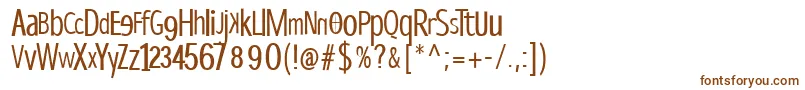 Dispropsans Font – Brown Fonts on White Background