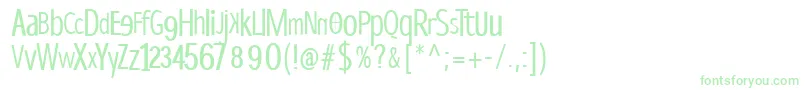 Dispropsans Font – Green Fonts on White Background