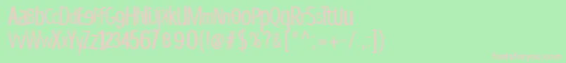 Dispropsans Font – Pink Fonts on Green Background