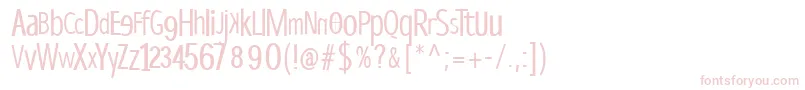 Dispropsans Font – Pink Fonts on White Background