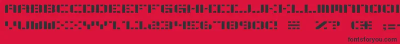 AldosMoon Font – Black Fonts on Red Background