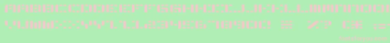 AldosMoon Font – Pink Fonts on Green Background