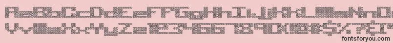 フォントKnot – ピンクの背景に黒い文字