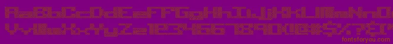 Knot Font – Brown Fonts on Purple Background