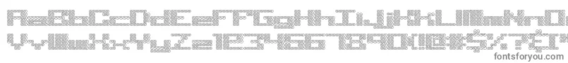 Knot Font – Gray Fonts on White Background