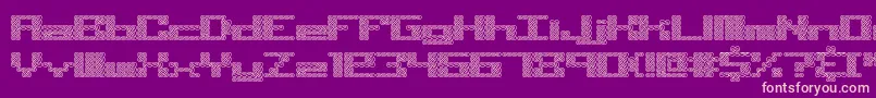 Weitere Informationen zur Knot-Schriftart Knot-Schriftart – Rosa Schriften auf violettem Hintergrund