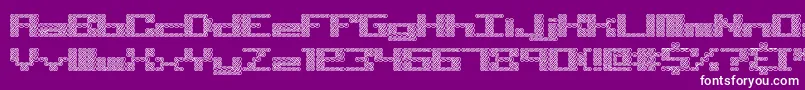 Шрифт Knot – белые шрифты на фиолетовом фоне