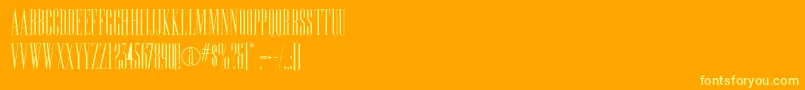 Edition Font – Yellow Fonts on Orange Background
