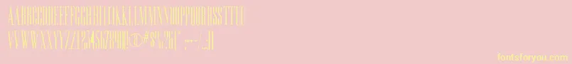 Edition-Schriftart – Gelbe Schriften auf rosa Hintergrund