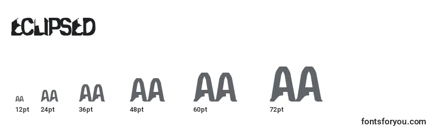 Eclipsed Font Sizes