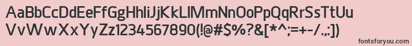 JuhlExtrabold Font – Black Fonts on Pink Background