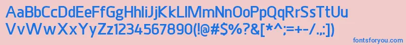 JuhlExtrabold Font – Blue Fonts on Pink Background