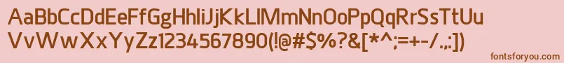 JuhlExtrabold Font – Brown Fonts on Pink Background