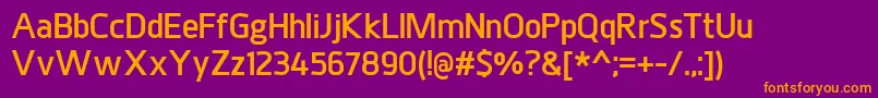 JuhlExtrabold Font – Orange Fonts on Purple Background