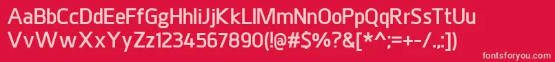 JuhlExtrabold Font – Pink Fonts on Red Background