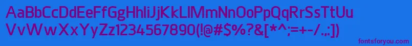 JuhlExtrabold Font – Purple Fonts on Blue Background