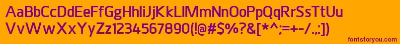 JuhlExtrabold Font – Purple Fonts on Orange Background
