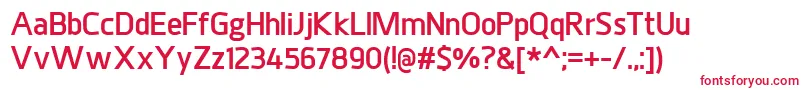JuhlExtrabold Font – Red Fonts on White Background