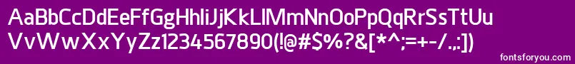 JuhlExtrabold Font – White Fonts on Purple Background